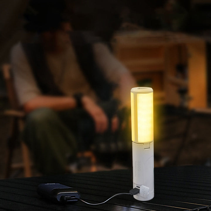 Contemporary Creative Solar Handheld Cylindrical Iron Acrylic LED Outdoor Light For Outdoor Patio | Stornfield