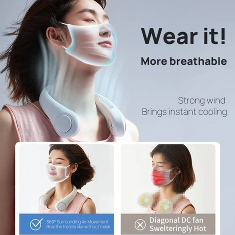 Hands-Free Portable Bladeless Neck Fan | Stornfield