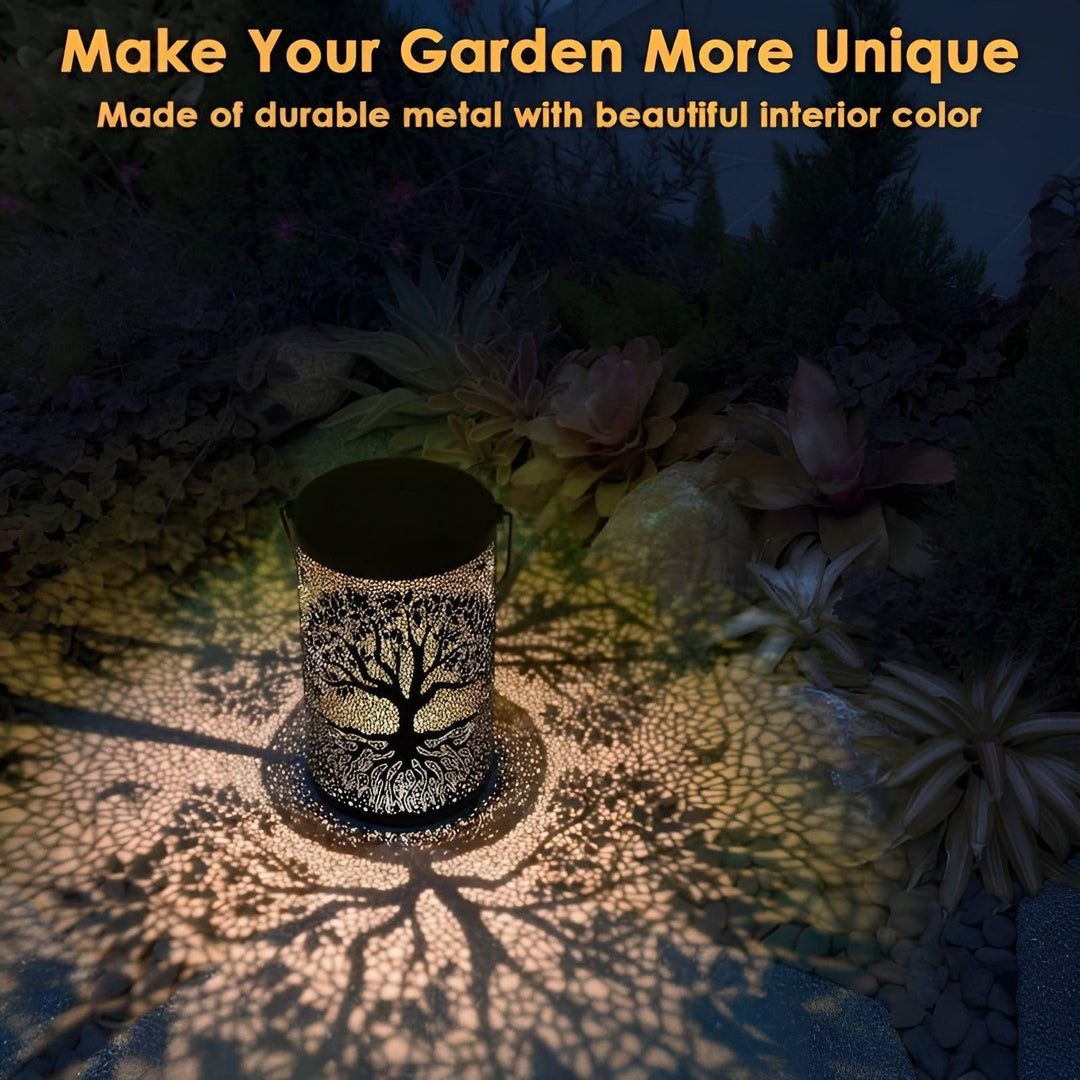 SolarArt Lantern - Luxury Metal Art Decoration Solar Outdoor Lantern | Stornfield