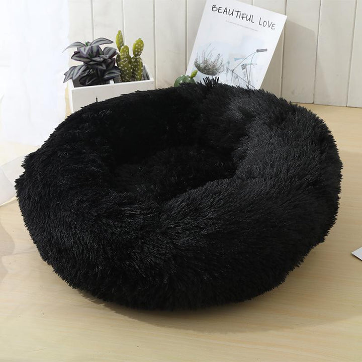 Soft and calming donut cat pillow (black, beige, gray or pink) | Stornfield