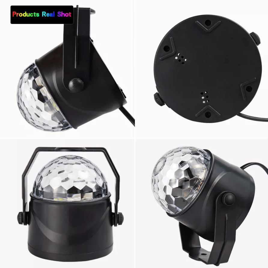 Rotating LED disco ball with remote control | Stornfield