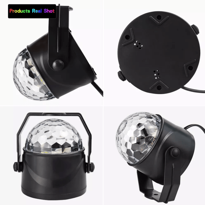 Rotating LED disco ball with remote control | Stornfield