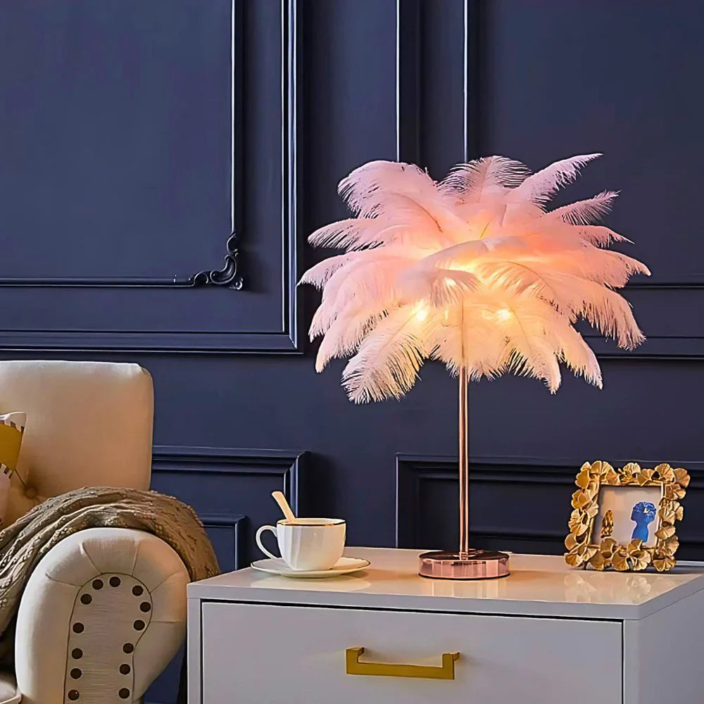 Atmospheric Feather Palm Tree Lamp - LumaPalm | Stornfield
