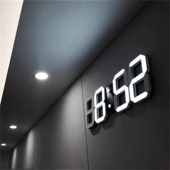 ClariTime 3D LED Wall Clock — Recognize your stress-free time in radiant clarity at any time | Stornfield