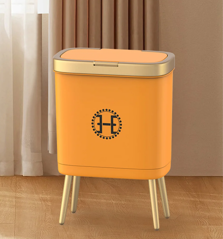 GoldenSlim Modern Trash Can with Lid Stornfield