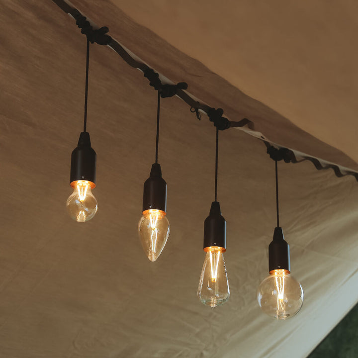 Retro Portable Waterproof Wood Round Cone Battery USB 1-Light Camping Outdoor Light | Stornfield