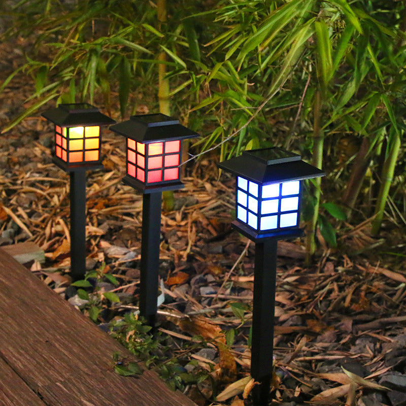 Traditional Rustic Waterproof Solar House ABS LED Outdoor Landscape Light For Garden | Stornfield