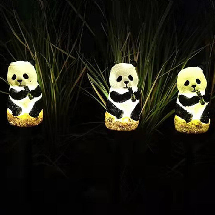 Stornfield | Waterproof Patio Decoration Solar Resin Panda Floor Light