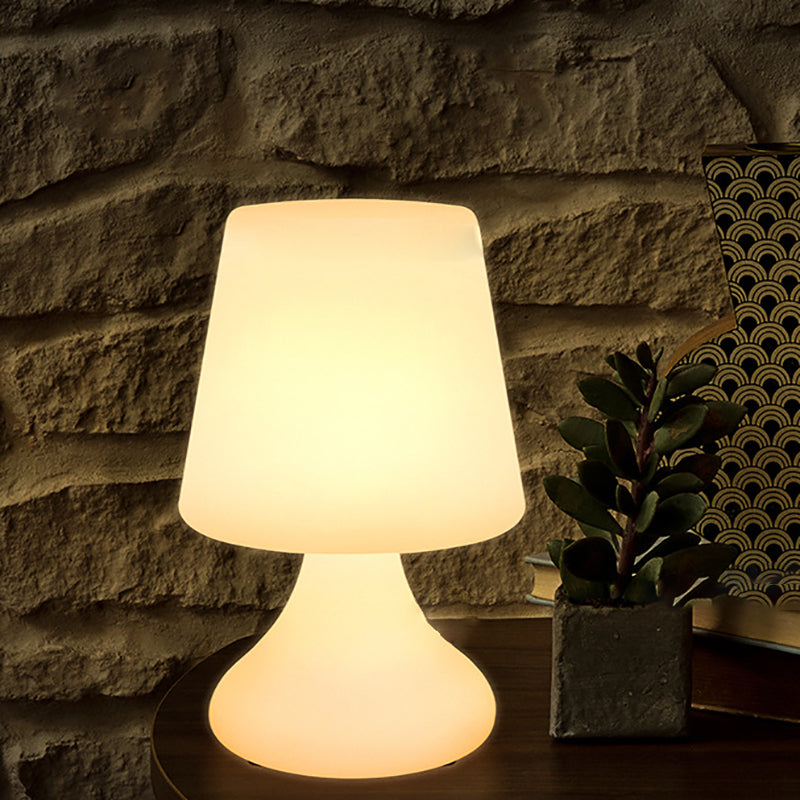 Modern Minimalist PE Cup Shape USB LED Table Lamp Night Light For Outdoor Patio | Stornfield