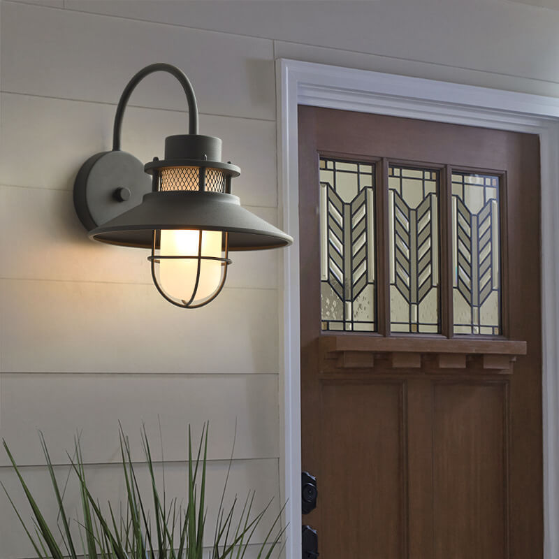 Outdoor Waterproof Iron Body 1-Light Outdoor Wall Sconce Lamp | Stornfield