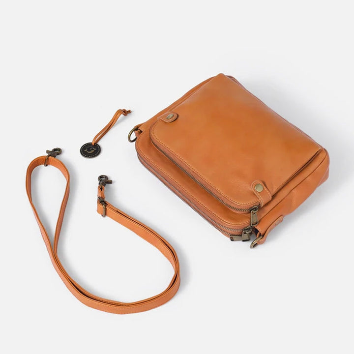 Women's shoulder bag made of three-layer leather | Stornfield