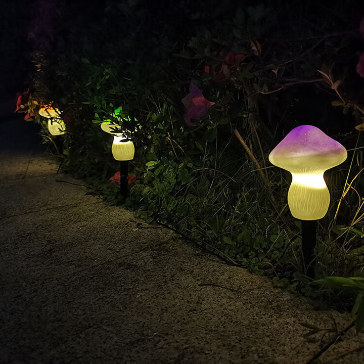 Solar Outdoor Mushroom Shape LED Garden Lawn Ground Insert Landscape Light | Stornfield