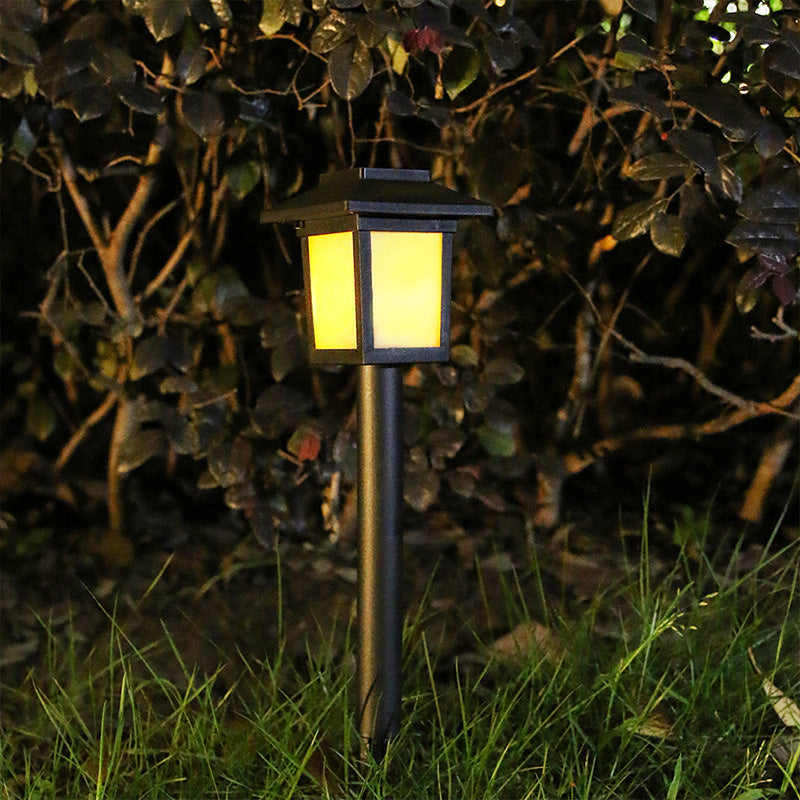 Modern Minimalist Waterproof Solar Square ABS PVC LED Outdoor Landscape Light For Garden | Stornfield