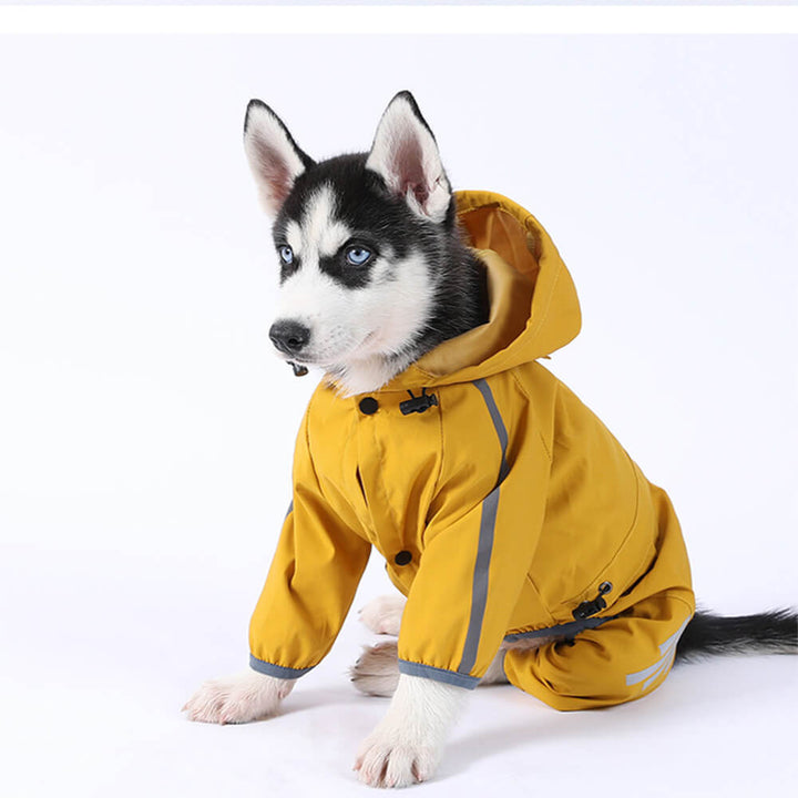 Stornfield | RainBuddy Waterproof Dog Raincoat | Reflective Stripes | Adjustable and Hooded