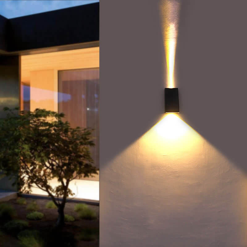 Solar Simple Trapezoid Outdoor Waterproof LED Wall Sconce Lamp | Stornfield