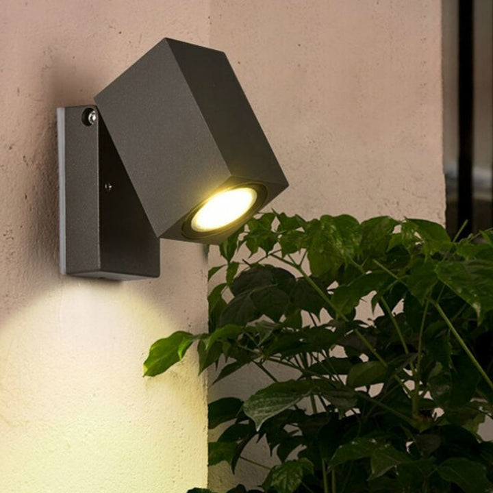 Modern Simplicity Waterproof Adjustable Angle Square Aluminum LED Wall Sconce Lamp For Outdoor Patio | Stornfield