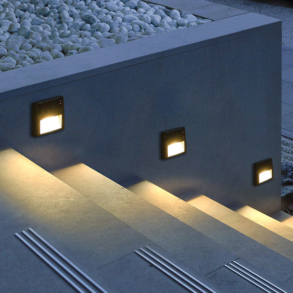 Outdoor Solar Round Square LED Waterproof Patio Step Light | Stornfield