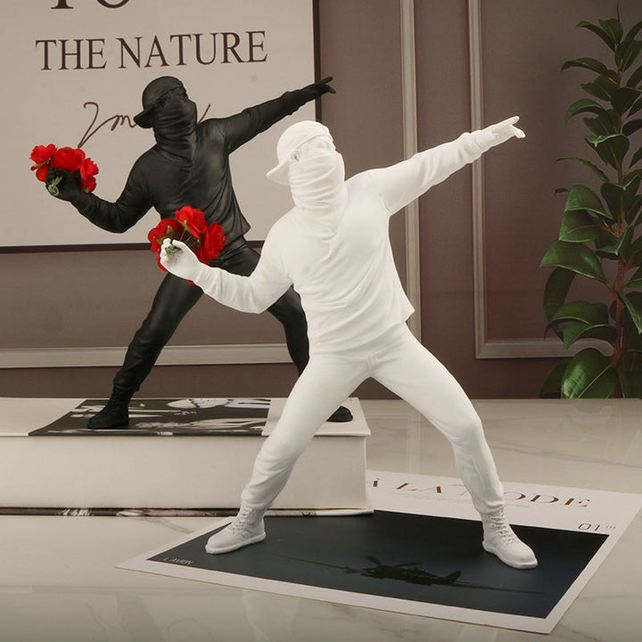 Banksy Flower Rioter Ornament | Stornfield