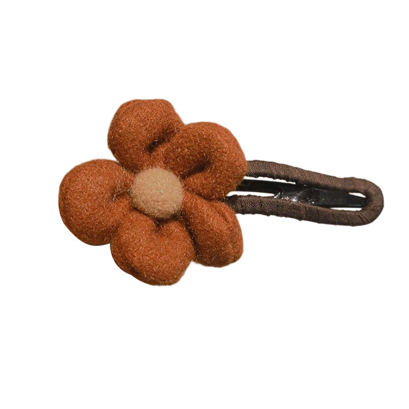 Elegant Plush Flower Hairpins Stornfield