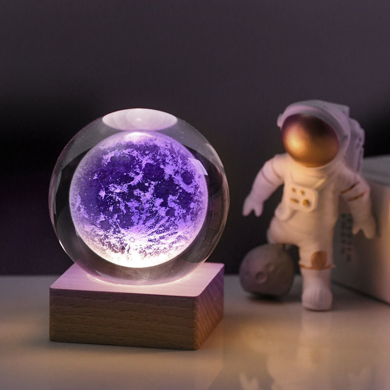 3D Galaxy Crystal Ball Night Light | Stornfield