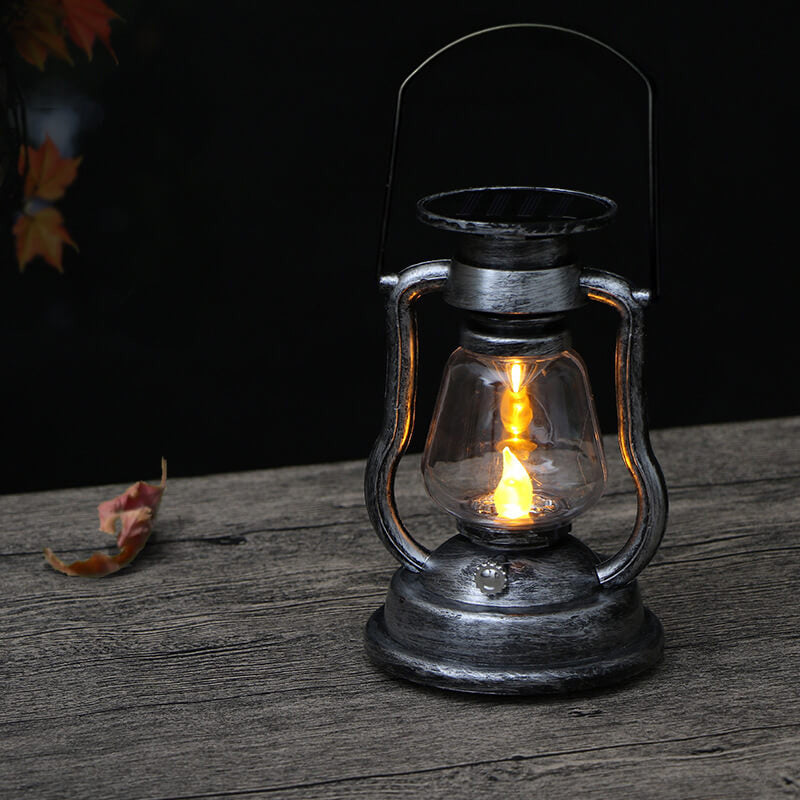 Solar Retro Kerosene Lamp Horse Lamp LED Outdoor Garden Patio Decoration Portable Flame Candle Light | Stornfield