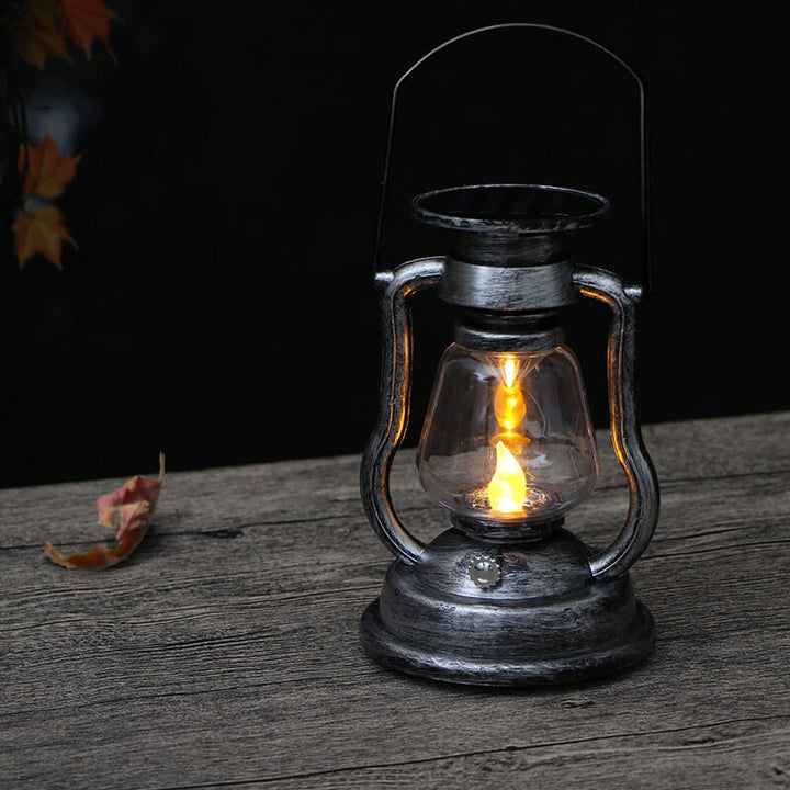 Solar Retro Kerosene Lamp Horse Lamp LED Outdoor Garden Patio Decoration Portable Flame Candle Light | Stornfield
