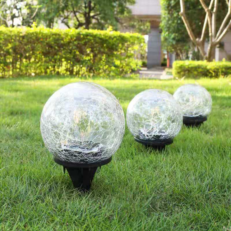 Solar Modern Minimalist Glass Floor Decoration LED Outdoor Landscape Light | Stornfield