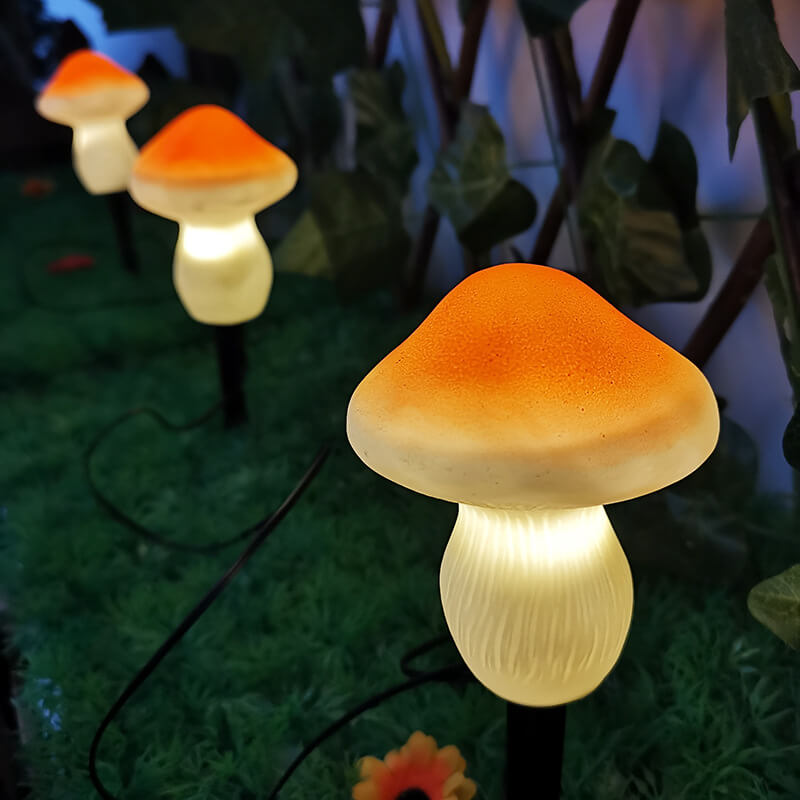 Solar Outdoor Mushroom Shape LED Garden Lawn Ground Insert Landscape Light | Stornfield