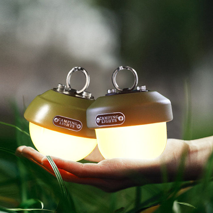 Contemporary Creative Waterproof Orb Metal PC LED Camping Outdoor Light For Outdoor Patio | Stornfield