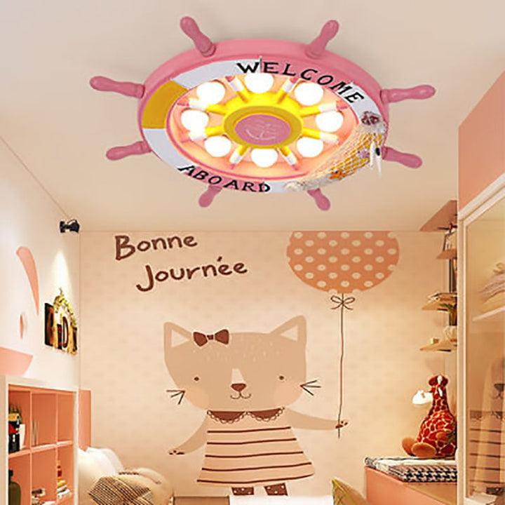 Stornfield | NautiGlow LED Ceiling Light for Kids | Sailboat Design | Cartoon Style | Ambient Lighting