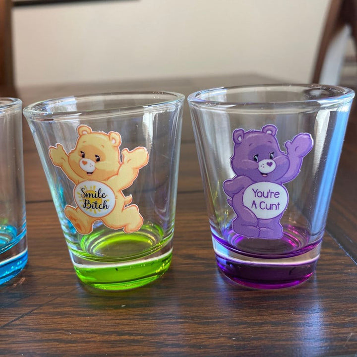 Swear Bears Shot Glasses Set, 6 Pieces | Stornfield