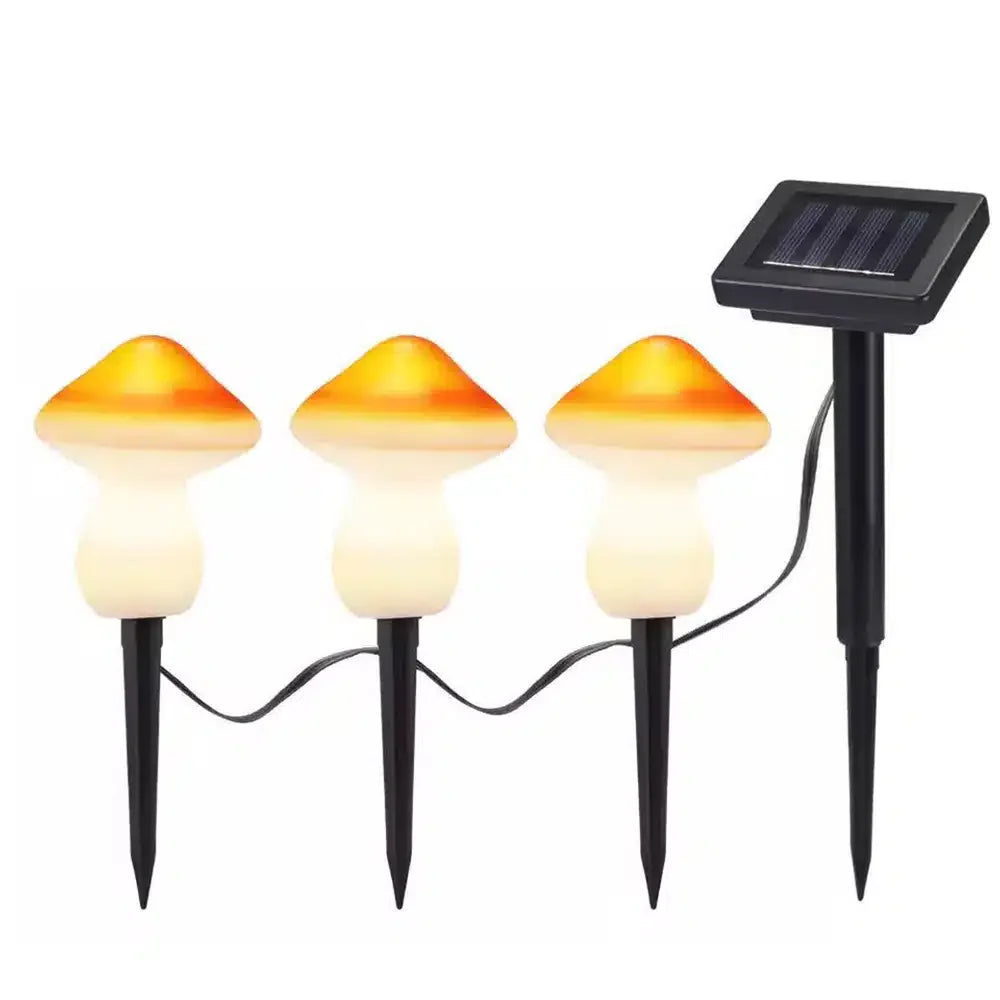 Solar LED Lamp - 3 pieces - mushrooms | Stornfield