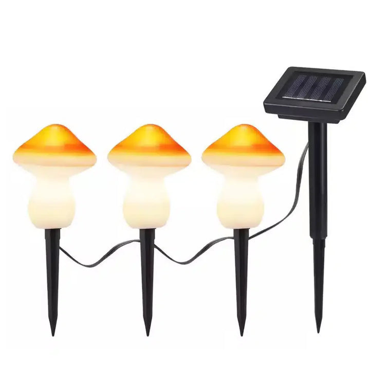 Solar LED Lamp - 3 pieces - mushrooms | Stornfield