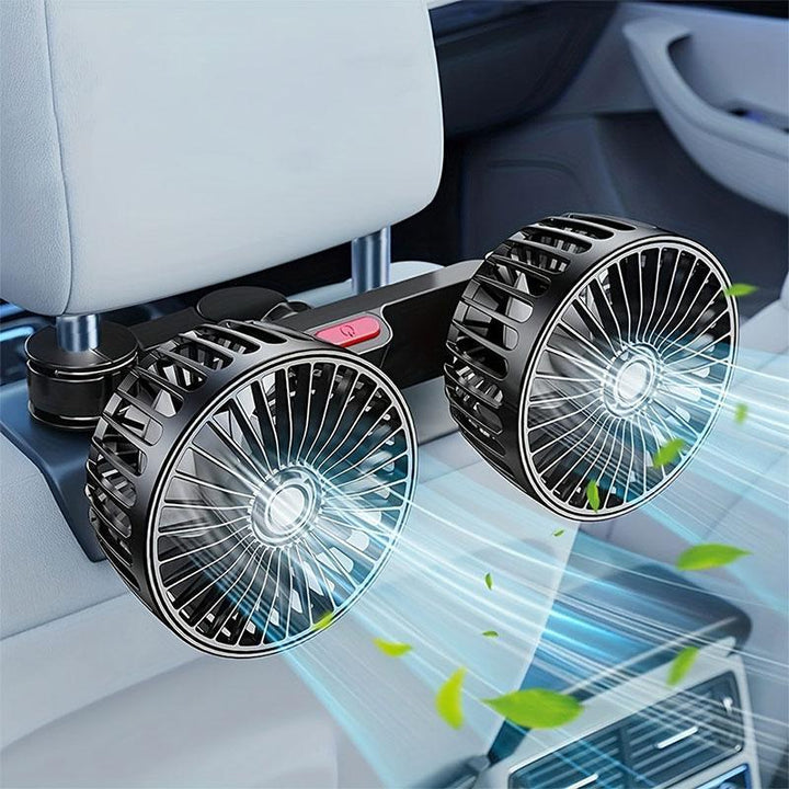 USB Fan for Car with 2 Heads | Stornfield