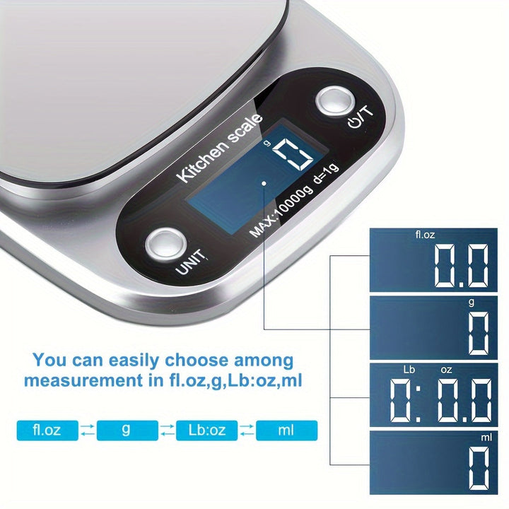 Digital kitchen scale stainless steel | Stornfield