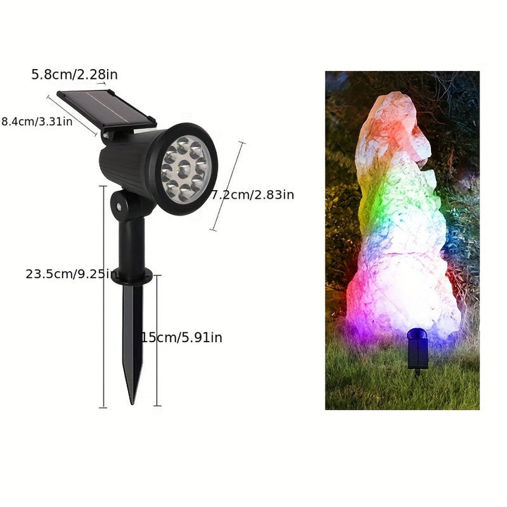 SolarLuxe Spotlight - Sustainable 9LED Garden Lighting | Stornfield