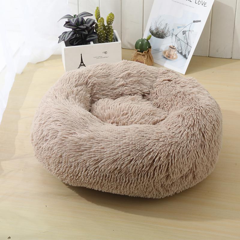 Soft and calming donut cat pillow (black, beige, gray or pink) | Stornfield