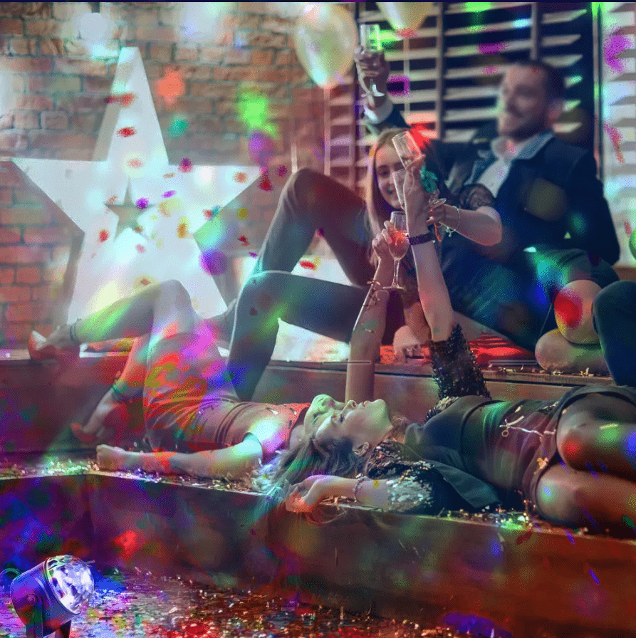 Rotating LED disco ball with remote control | Stornfield