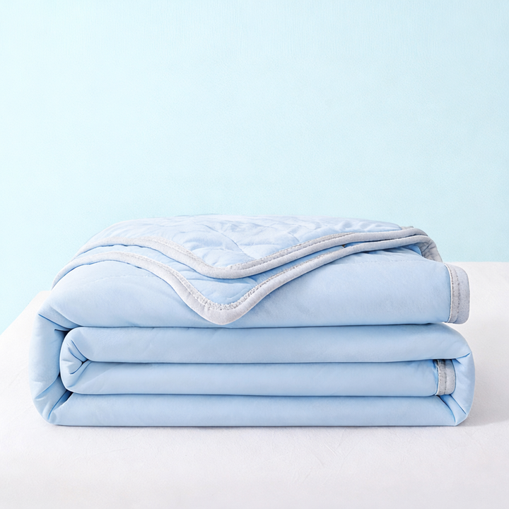 Cooling Ice Silk Summer Blanket – Lightweight, Washable, Soft Quilt for Babies & Adults | Stornfield