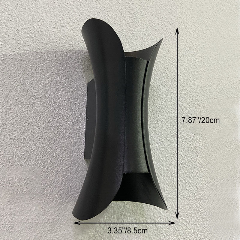 Modern Minimalist Waterproof Rectangle Aluminum LED Wall Sconce Lamp For Outdoor Patio | Stornfield