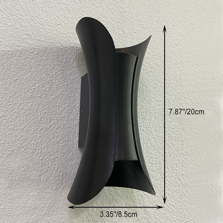 Modern Minimalist Waterproof Rectangle Aluminum LED Wall Sconce Lamp For Outdoor Patio | Stornfield