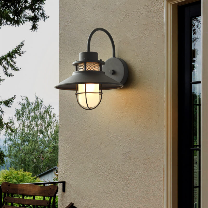 Outdoor Waterproof Iron Body 1-Light Outdoor Wall Sconce Lamp | Stornfield