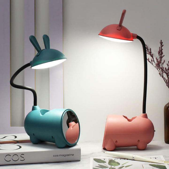 Stornfield | USB LED Touch Desk Lamp Creative Rabbit Shaped Pen Holder Cartoon