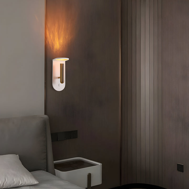 Stornfield Adjustable Nordic LED Wall Lamp with Flame Effect