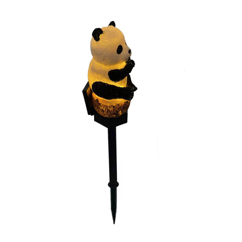Stornfield | Waterproof Patio Decoration Solar Resin Panda Floor Light