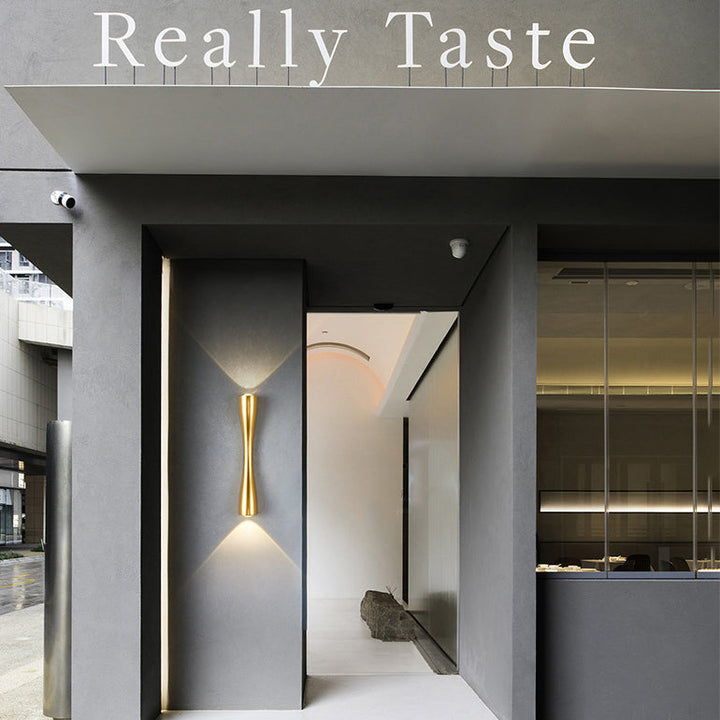 Stornfield | Modern Simple Long Horn 2-Light LED Indoor and Outdoor Wall Sconce