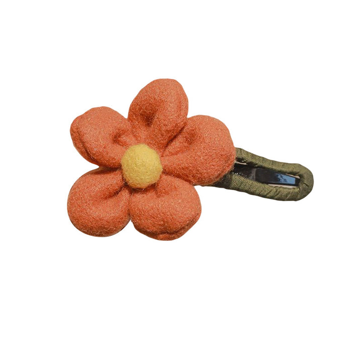 Elegant Plush Flower Hairpins Stornfield