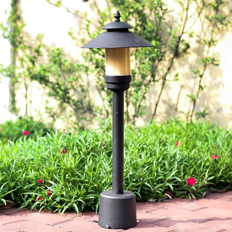 Modern Minimalist Umbrella Waterproof Aluminum Marble LED Outdoor Light For Garden | Stornfield