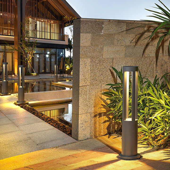 Modern Minimalist Waterproof Cylinder Square Aluminum LED Landscape Light For Garden | Stornfield