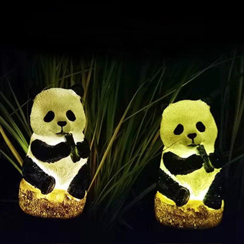 Stornfield | Waterproof Patio Decoration Solar Resin Panda Floor Light
